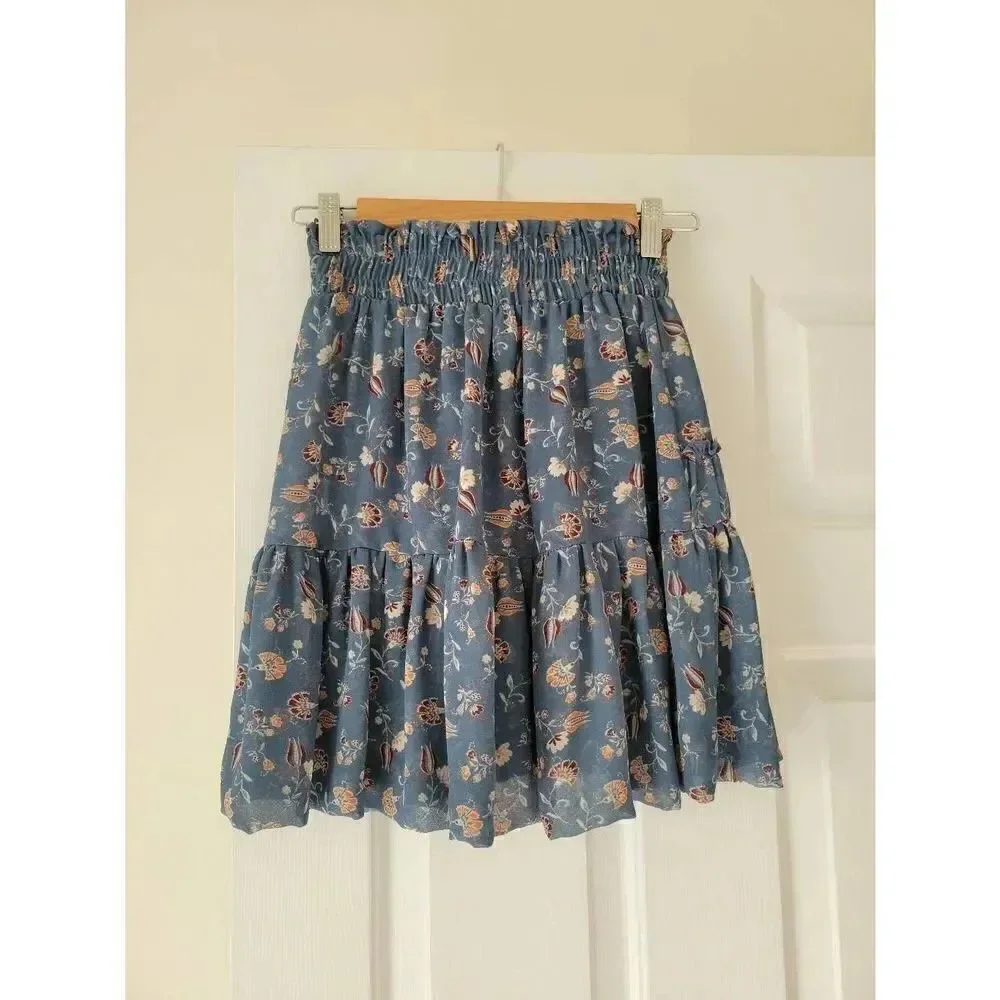 Misa Los Angeles Marion Skirt blue XS